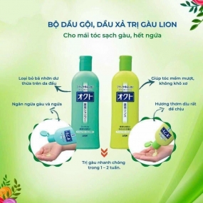 Dầu Gội-Xã Đặc Trị Gàu Lion Nhật Bản 320ml