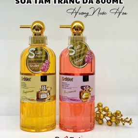 Sữa Tắm Trắng Da Sroget Silky 800ml Thái Lan