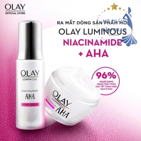 Kem dưỡng Olay Niacinamide + AHA Moisturiser Giảm Mụn Mờ Thâm 50g - Màu Hồng