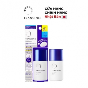 Kem chống nắng dưỡng ngày Transino Whitening UV Protector SPF50+/PA++++ trắng da giảm thâm nám Nhật Bản