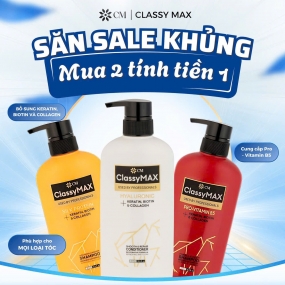 Combo Gội - xã classxy max mềm mượt- dầu gội giảm rụng tóc (freship)