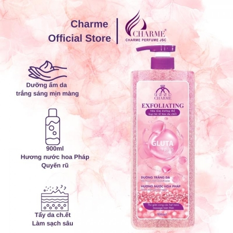 Sữa Tắm Charme Gluta 900ml - LH zalo báo giá tốt