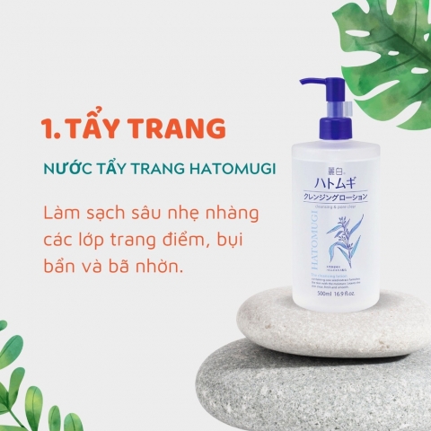 Nước Tẩy Trang Hatomugi- Nước Tẩy Trang ý dĩ