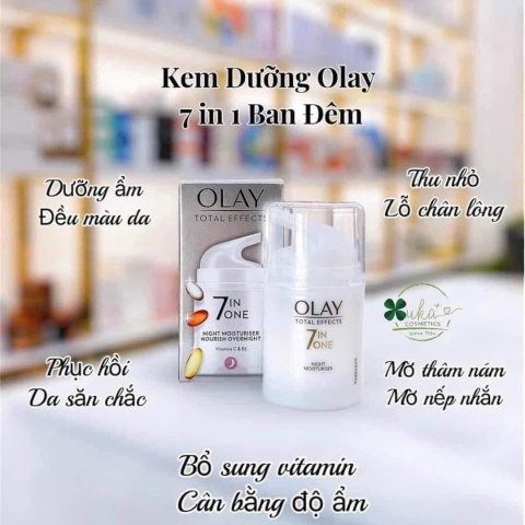 KEM DƯỠNG TRẮNG DA OLAY 7in1 NGÀY -ĐÊM 50ml