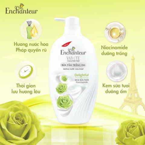 Sữa tắm hương nước hoa Enchanteur 650g hàng cty