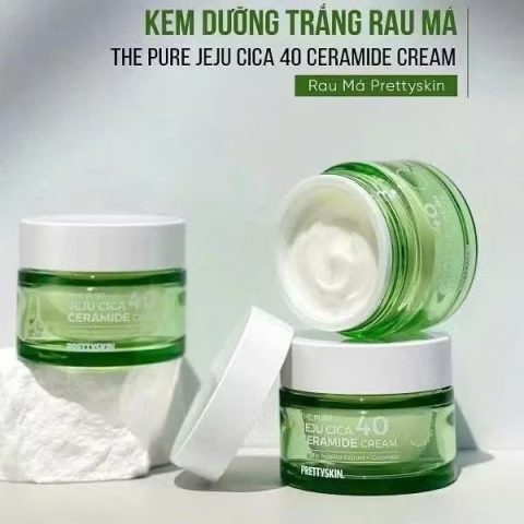 Kem Dưỡng Ẩm Rau Má Kiềm Dầu Dành Cho Da Mụn Da Dầu Nhạy Cảm Cỏ Mềm 50g