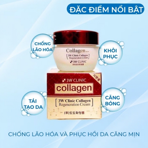 Kem colagen trắng da 3W Hàn Quốc