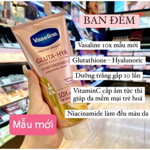 Sữa dưỡng Vaseline 10x.. màu hồng Thái Lan