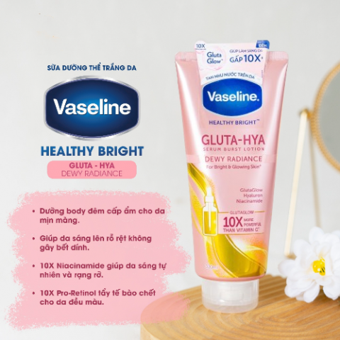 Sữa dưỡng Vaseline 10x.. màu hồng Thái Lan