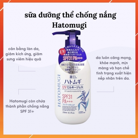Sữa Dưỡng Thể Chống Nắng HATOMUGI 250ml