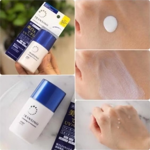 Kem chống nắng dưỡng ngày Transino Whitening UV Protector SPF50+/PA++++ trắng da giảm thâm nám Nhật Bản