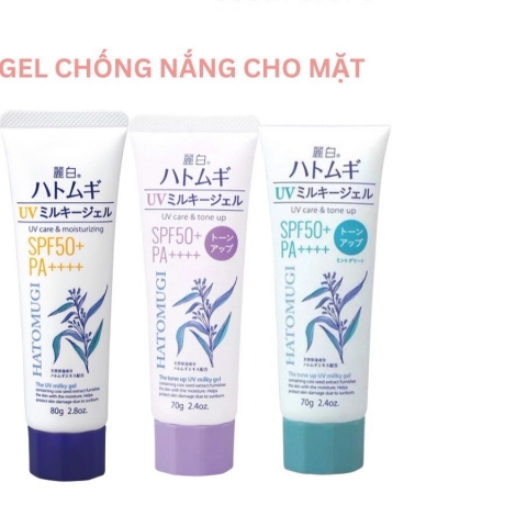 Kem chống nắng Hatomugi SPF 50 PA+++ 80ml- Kem chống nắng ý dĩ