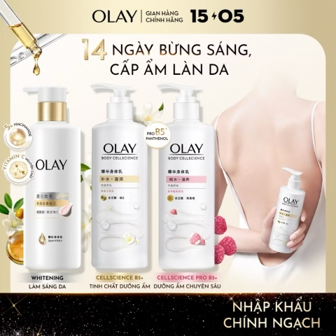 Sữa dưỡng thể Olay Whitening Ultra B3 Sáng Da 260ml chính hãng