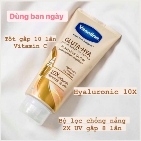 Sữa Dưỡng Ẩm Trắng Da Vaseline 10x..