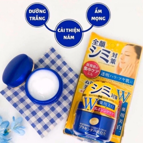 Kem dưỡng trắng da chống lão hóa Meishoku Whitening Essence Placenta Cream