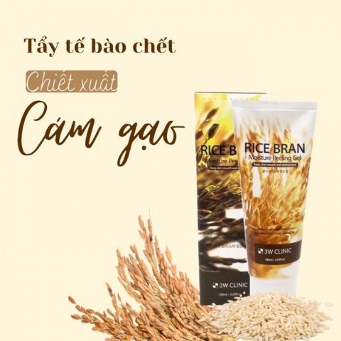 Tẩy Tế Bào Chết Gạo 3W Clinic - Tẩy Tế Bào Chết 3w trà xanh