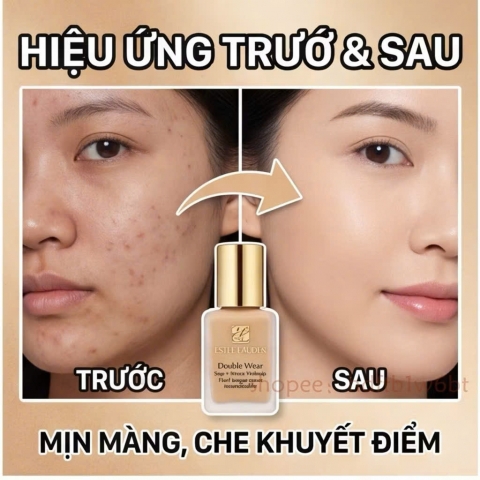 ESTEE LAUDER Double Wear Stay-in-Place Makeup 15ml Kem nền hàng chính hãng Dịu nhẹ (freship)