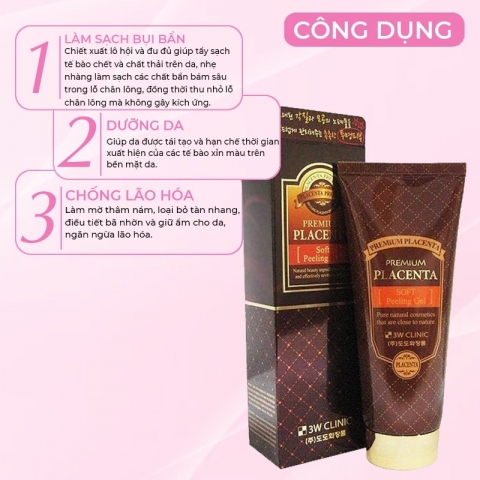 Sữa rữa mặt nhau thai cừu 3W Clinic Hàn Quốc