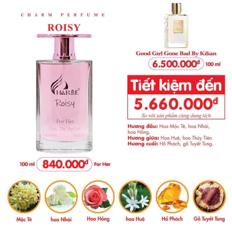 Nước Hoa Charrme Nữ - Nước Hoa Charrme Roisy 100ml