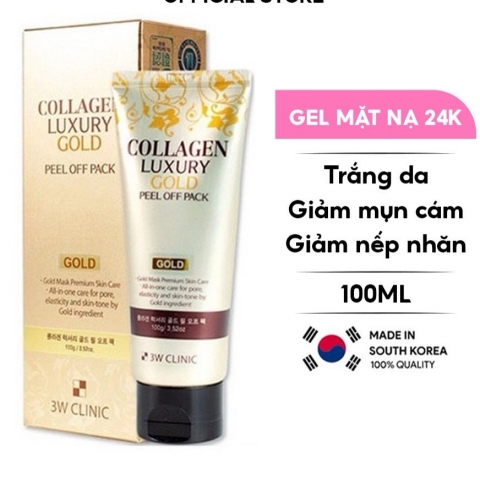 Gel mặt nạ vàng 24k 3w Cilnic