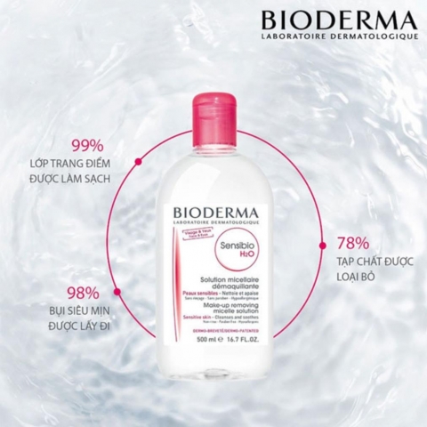 Nước tẩy trang - nước làm sạch da mặt, makeup Bioderma