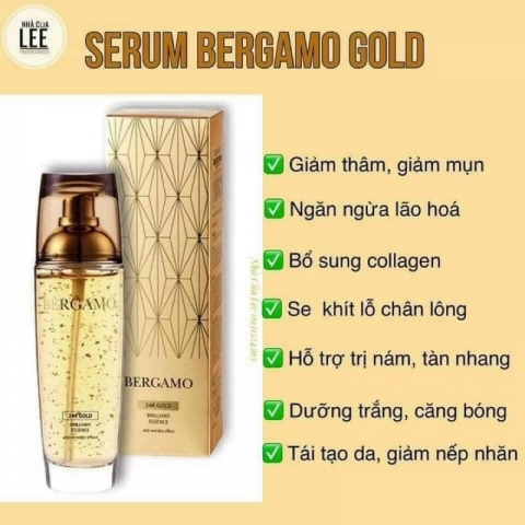 TINH CHẤT BERGAMO GOLD 24k (CHAI VÀNG)