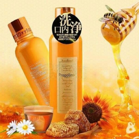 Nước súc miệng Propolinse 600ml tẩy ố răng -tẩy trắng răng hàng Nhật