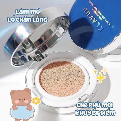 Phấn nước Cushion KLAVUU Hàn Quốc Urban Aqua cao cấp chiết xuất Ngọc Trai