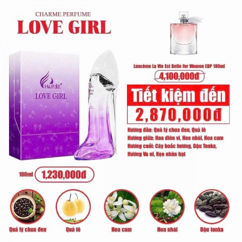 Nước Hoa Charrme Chiếc Guốc 100ml