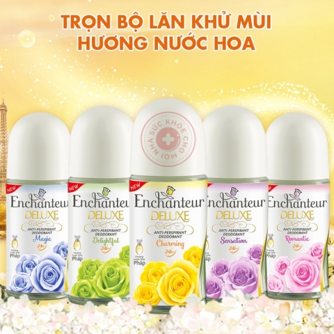 Lăn Khử Mùi Enchanteur Hương Nước Hoa -Khô Thoáng 24H