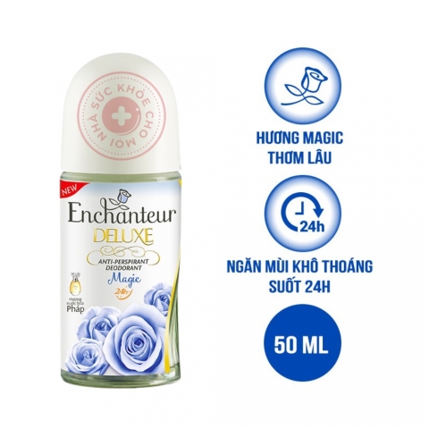 Lăn Khử Mùi Enchanteur Hương Nước Hoa -Khô Thoáng 24H
