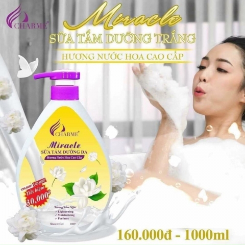 Sữa Tắm Dưỡng Trắng Da Miracle Hương Nước Hoa