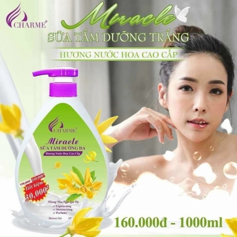 Sữa Tắm Dưỡng Trắng Da Miracle Hương Nước Hoa