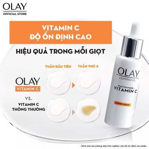 Kem Dưỡng & Serum Olay Luminous Niacinamide + Vitamin C Mờ Vết Thâm, Đốm Nâu, Dưỡng Sáng Da 50g