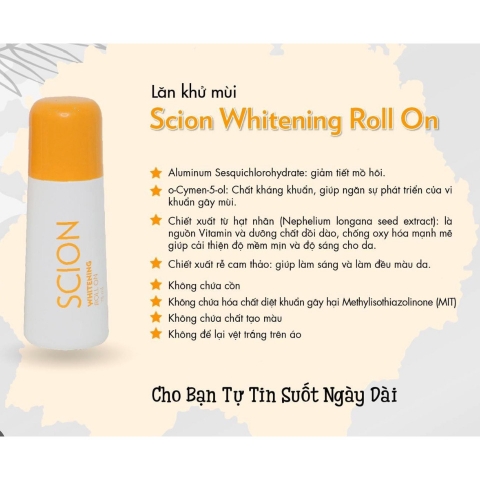 Lăn khử mùi Scion Nuskin 75ml ngăn mùi hôi nách không làm ố quần áo.