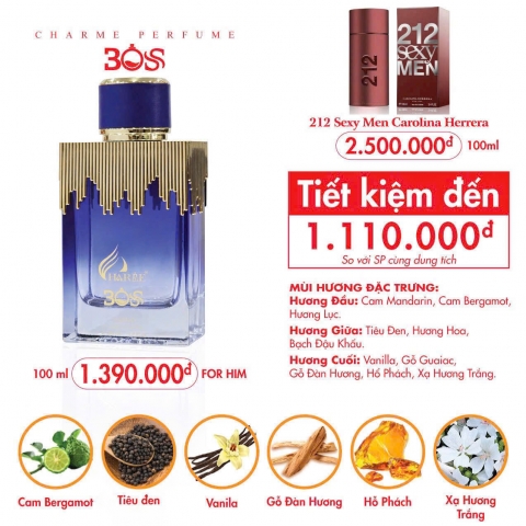 Nước hoa Charme Boss 100ml