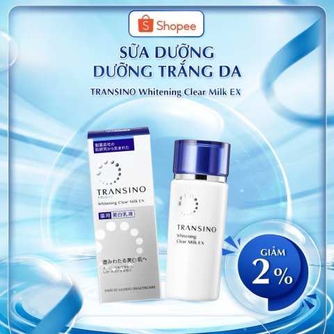 Sữa Dưỡng Trắng Da TRANSINO Brightening Clear Milk EX 100ml