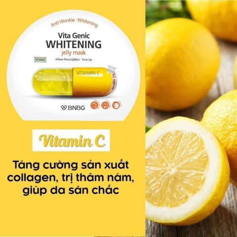 Mặt Nạ Thuốc Dưỡng Da Vitamin Vita Genic BNBG Hàn Quốc