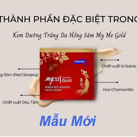 Kem Dưỡng Trắng Da Hồng Sâm - My Gold Hàn Quốc