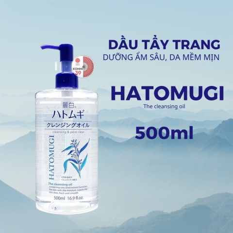 Dầu Tẩy Trang Hatomugi- Dầu tẩy trang ý dĩ