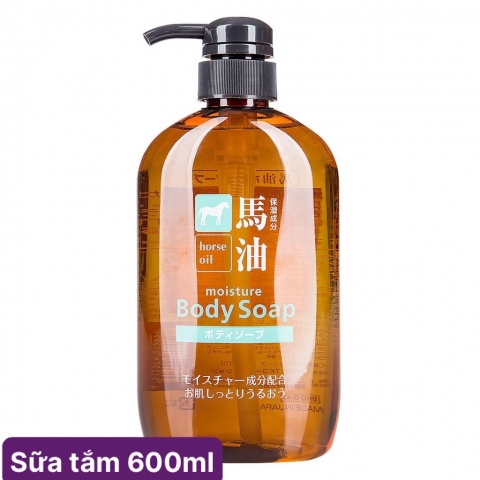 Dầu gội- Dầu xả chiết xuất mỡ ngựa Horse Oil 600ml - Hàng Nhật nội địa