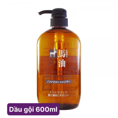 Dầu gội- Dầu xả chiết xuất mỡ ngựa Horse Oil 600ml - Hàng Nhật nội địa