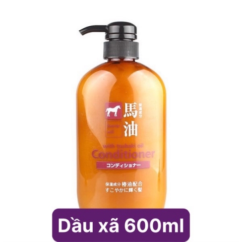 Dầu gội- Dầu xả chiết xuất mỡ ngựa Horse Oil 600ml - Hàng Nhật nội địa